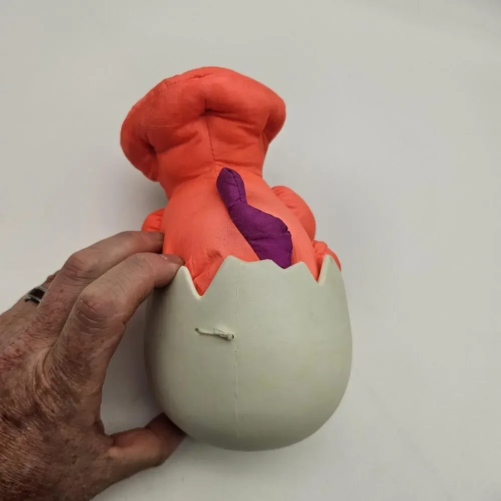 Vintage 1992 Fisher-Price Puffalump Dinosaur Plush Toy Stuffed Animal‎ Doll Rare